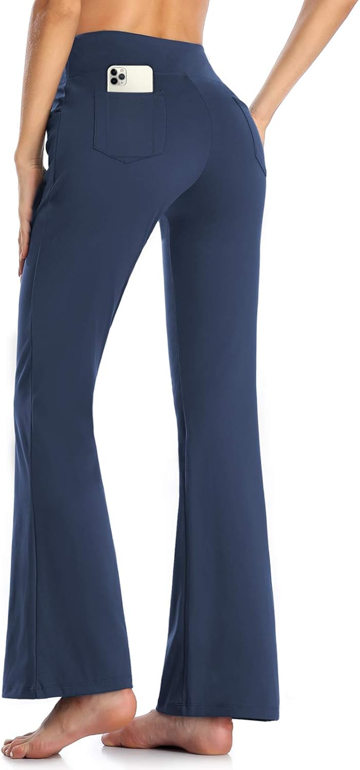 Buttery Soft Women's Bootcut Yoga Pants with 4 Pockets