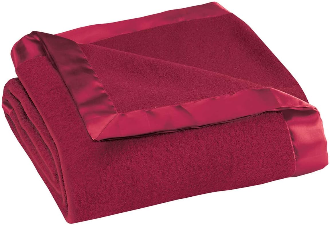 Cozy OakRidge Satin Fleece Blanket for All Seasons and Occasions