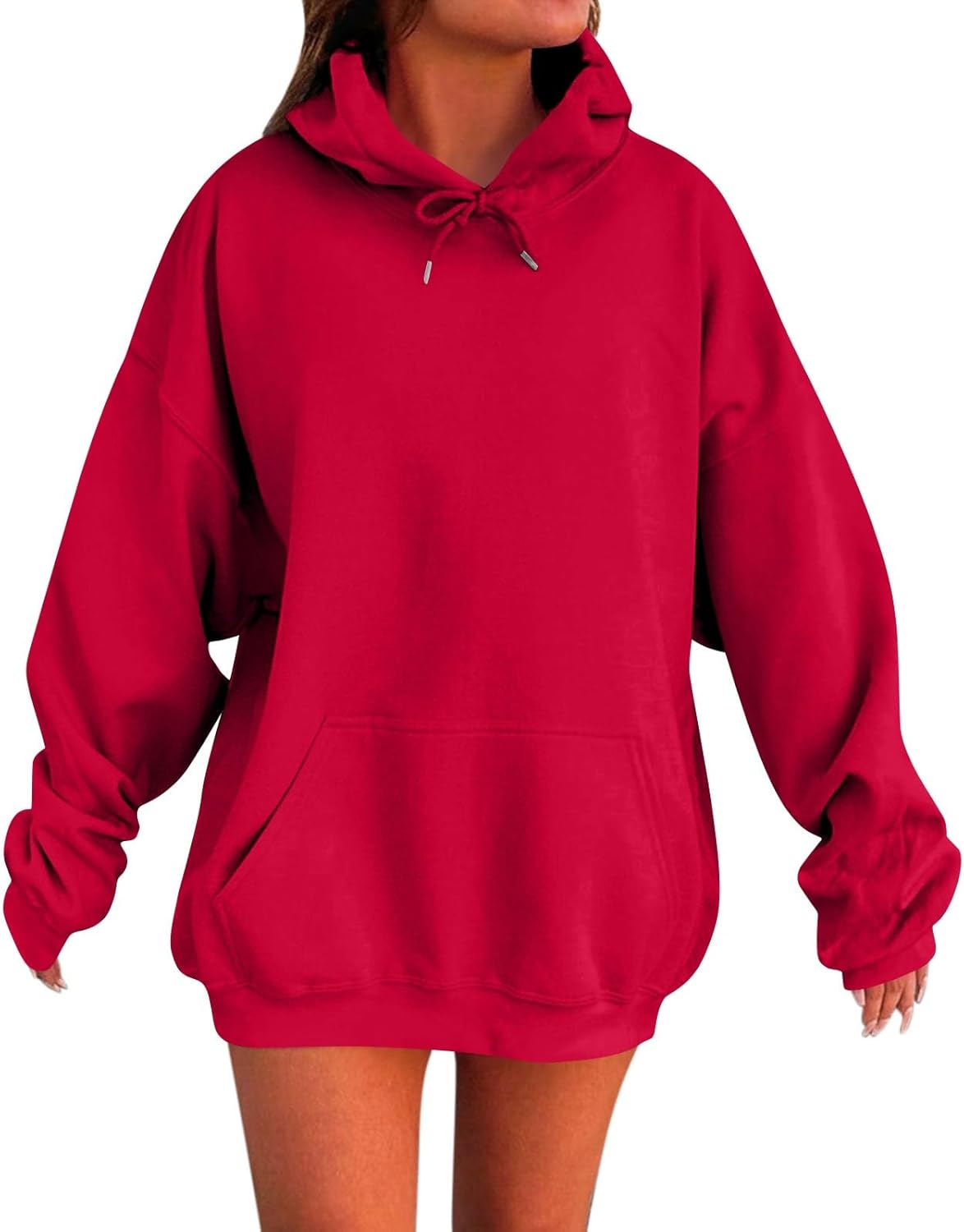 Trendy Oversized Hoodie with Pockets, 5XL