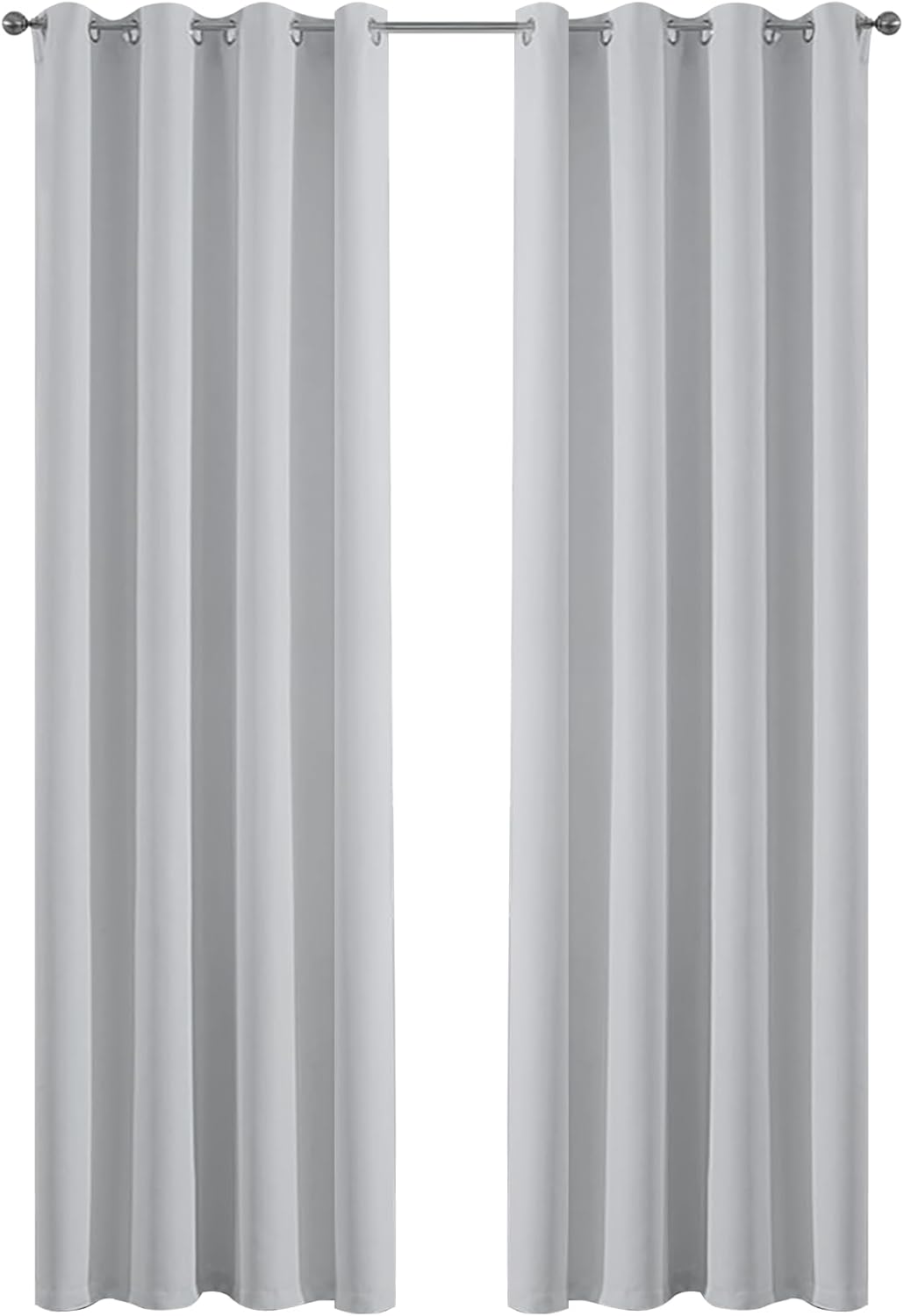 Yakamok Greyish White Curtains for Bedroom and Living Room