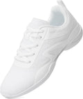 White Youth Cheerleading Shoes for Girls - Lightweight Support