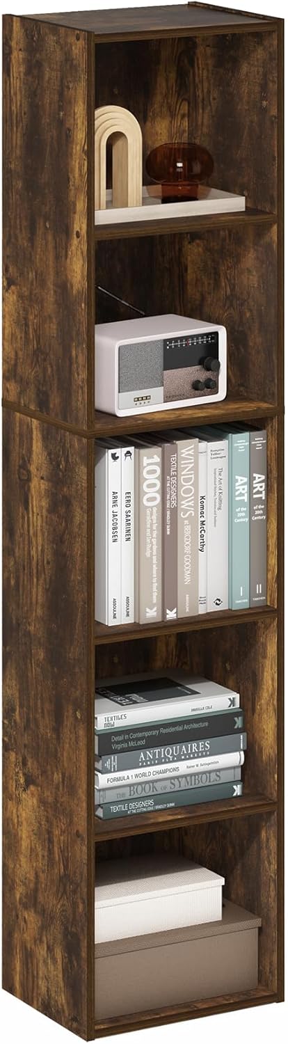 Furinno PASIR 5-Tier Modern Bookshelf for Stylish Storage