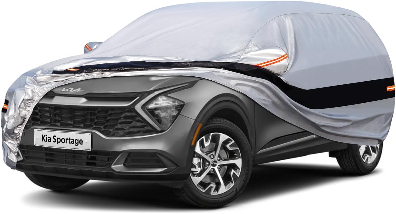 10 Layers SUV Car Cover for Kia Sportage 2010-2024 Waterproof