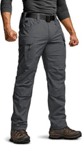 CQR Men's Flex Stretch Tactical Pants - Durable, Tactical Pockets