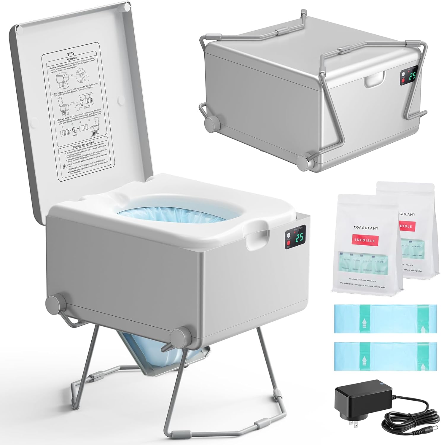 Smart Dry Flush Toilet for RVs, Boats, and Tiny Homes
