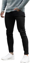 Slim Fit Ripped Jeans for Men - Stretchy Skinny Comfort