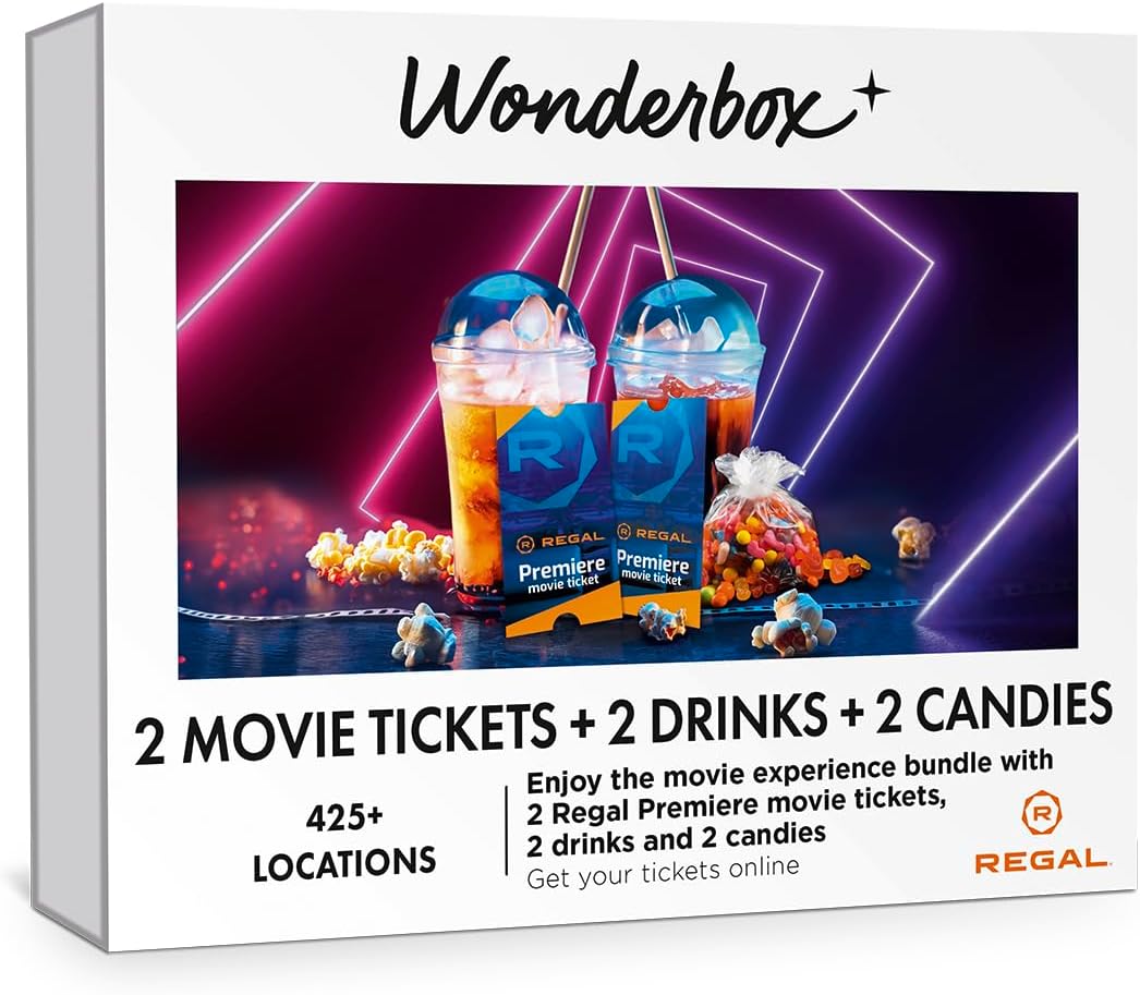 Regal Movie Gift Box for 2 with Tickets, Drinks & Candies