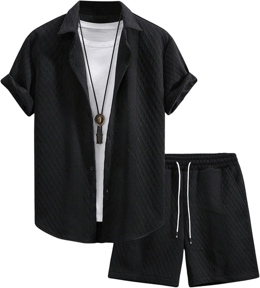 GORGLITTER Men's 2 Piece Outfits for Stylish Summer Days