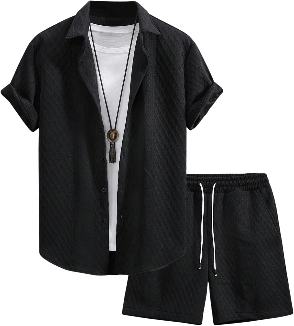 GORGLITTER Men's 2 Piece Outfits for Stylish Summer Comfort