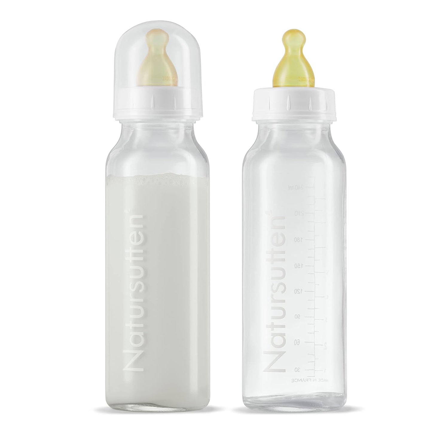 Natursutten Glass Baby Bottles - Anti-Colic 2-Pack