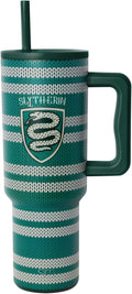 40oz Slytherin Scarf Trek Tumbler with Handle - Insulated 40oz