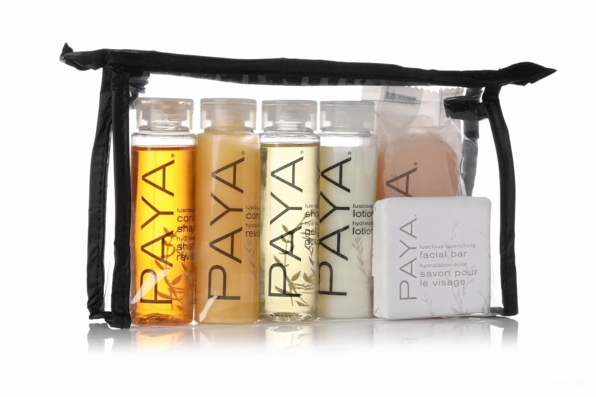 Paya Organics Travel Set- Complete Toiletries in Stylish Tote