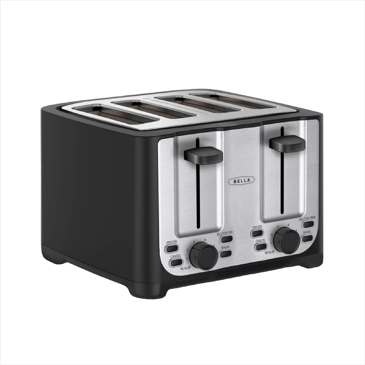 BELLA 4 Slice Toaster with Extra Wide Slots for Perfect Toast
