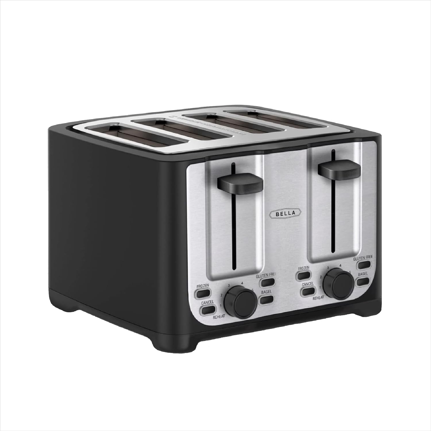 BELLA 4 Slice Toaster with Extra Wide Slots for Perfect Toast