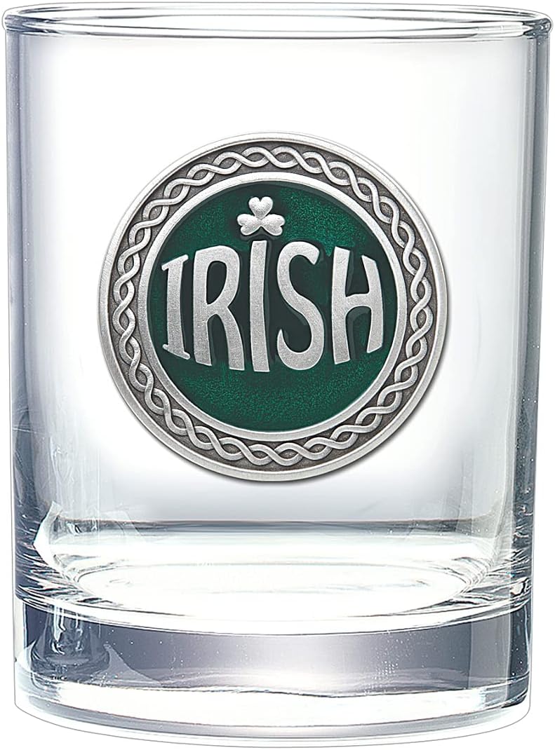Heritage Pewter Irish Double Old Fashion Glass for Liquor