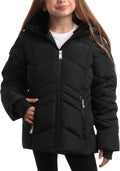DKNY Girls Winter Coat - Sherpa Lined Quilted Puffer Parka