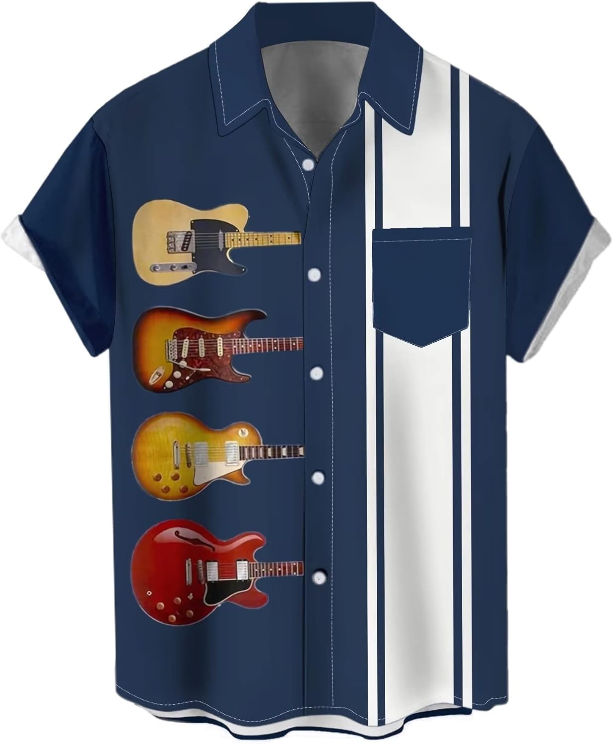 Retro Rockabilly Bowling Shirt by Lzzidou