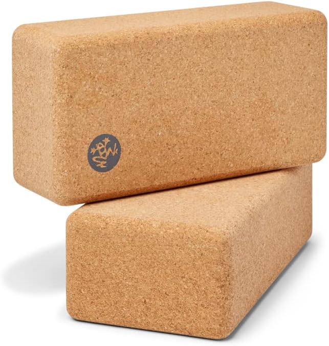 Manduka Fine-Grain Cork Yoga Block - Extra Firm & Lightweight