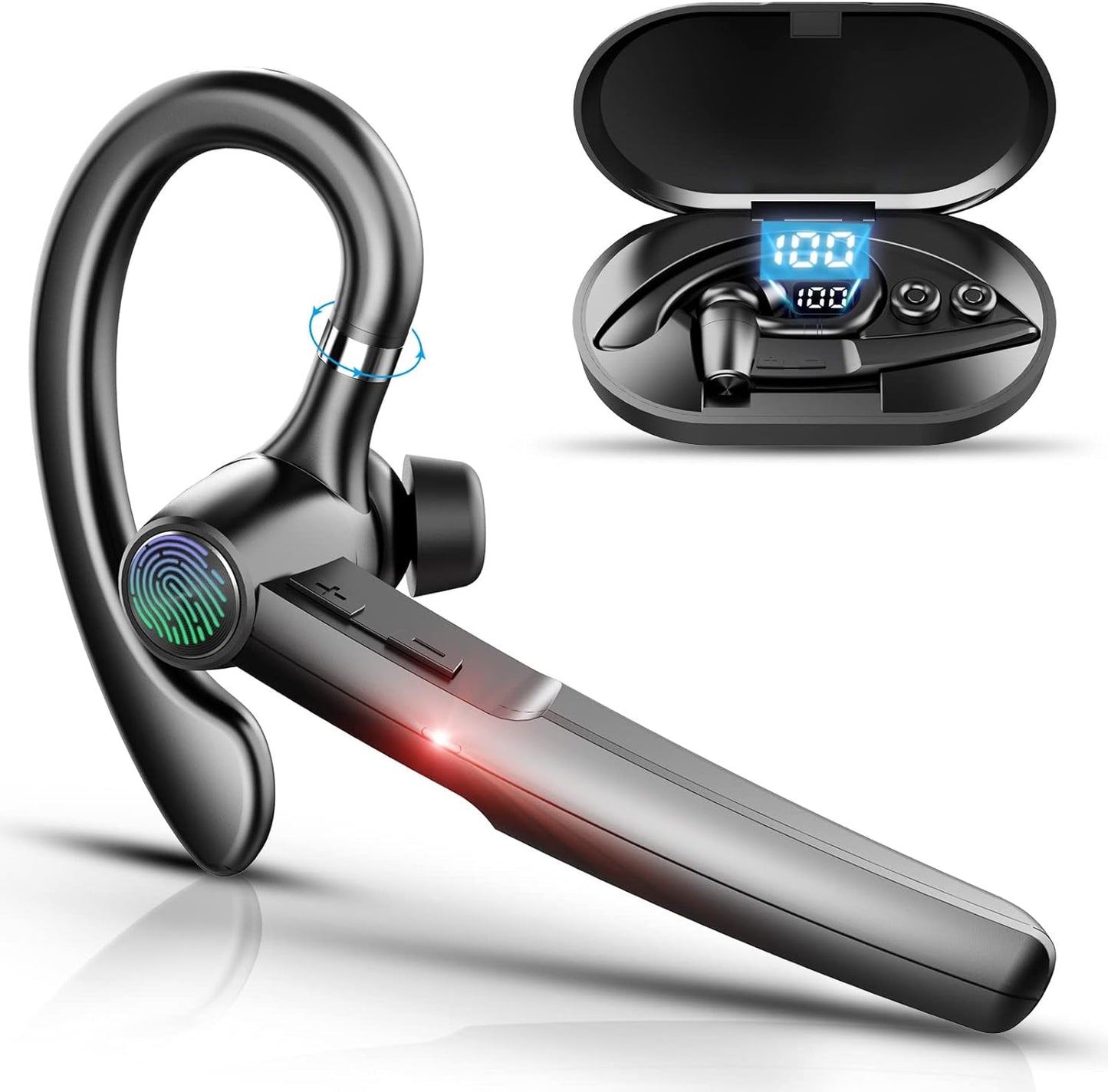 48Hrs Handsfree Bluetooth Earpiece - Crystal Clear Calls!