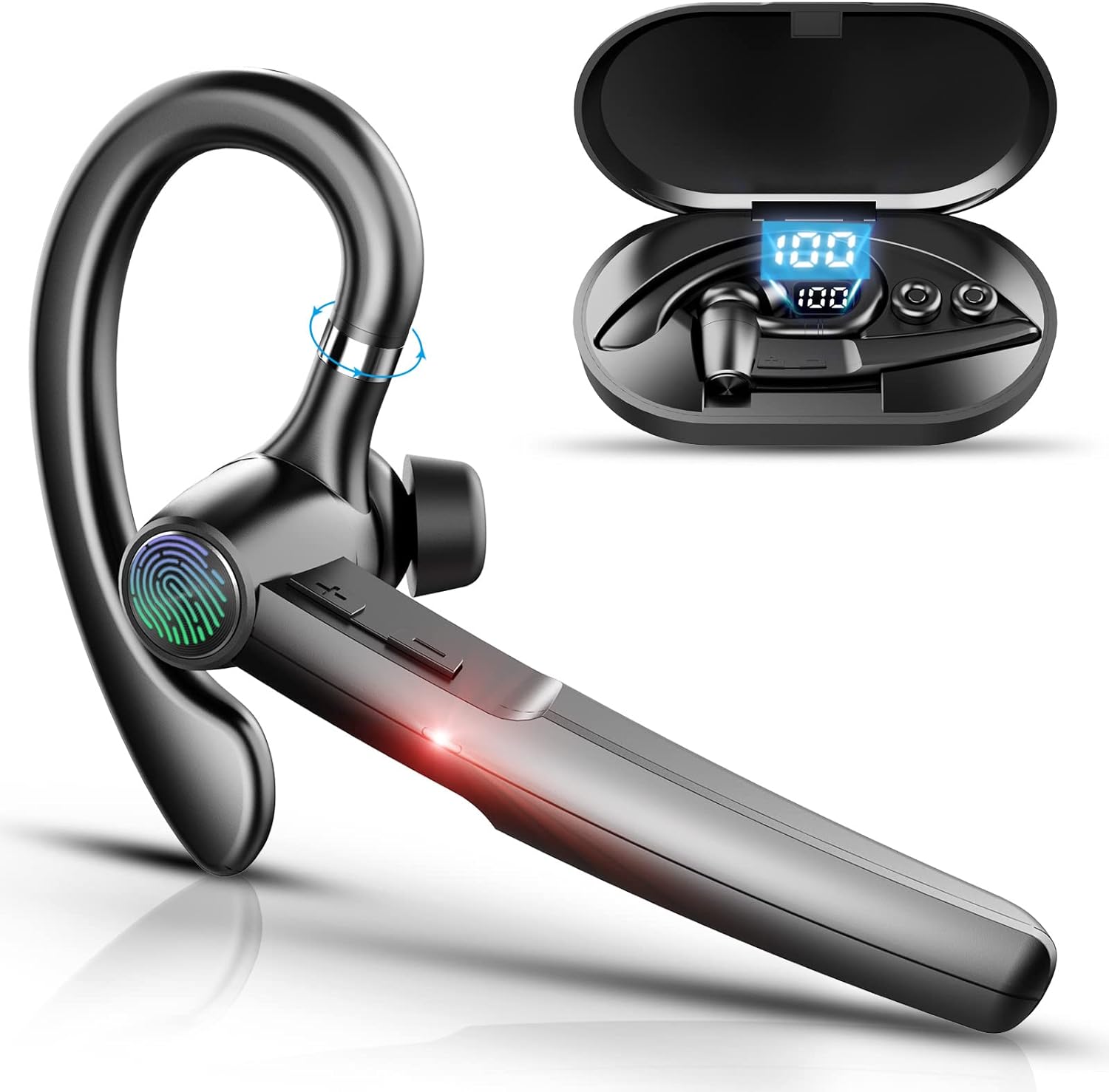 48Hrs Handsfree Bluetooth Earpiece - Crystal Clear Calls!