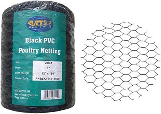 PVC Hexagonal Poultry Netting for Chicken Wire Fencing 12in x 150ft