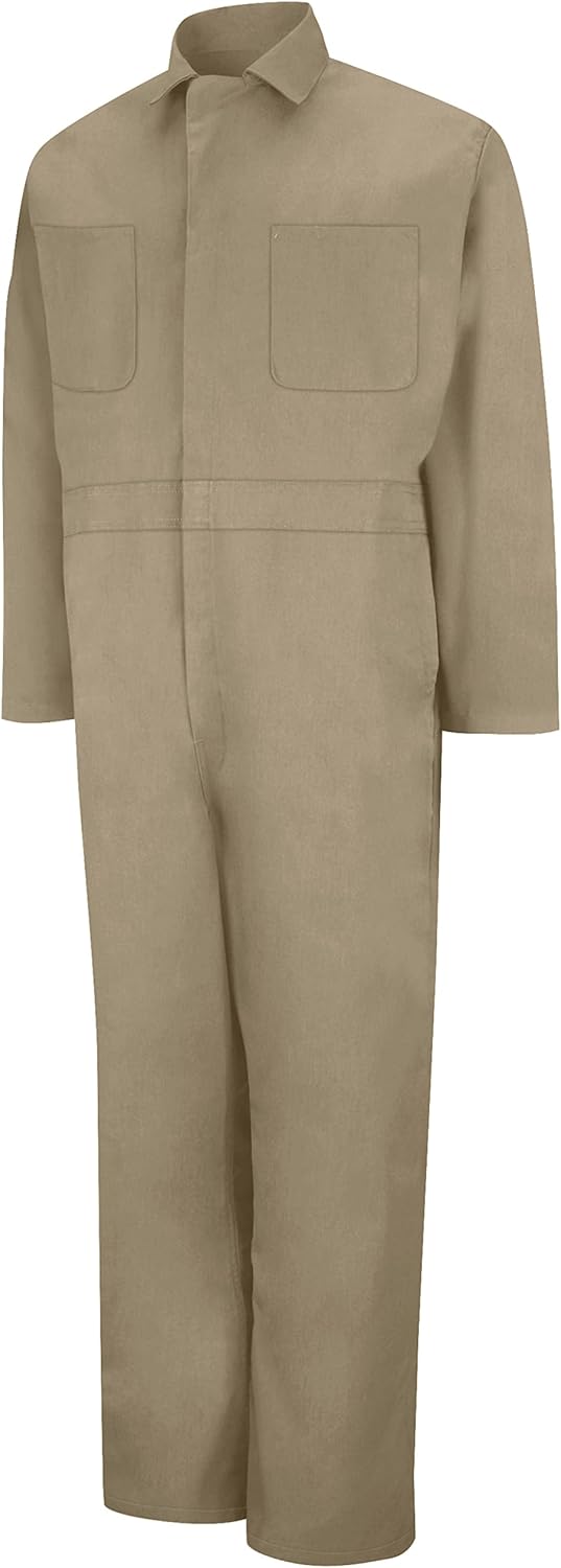 Red Kap Men's Twill Action Back Coverall for Comfort and Durability
