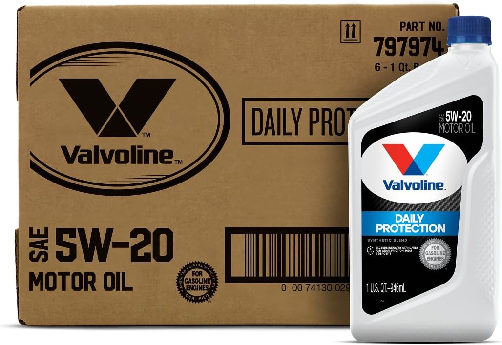 Valvoline Daily Protection SAE 5W-20 Synthetic Blend Motor Oil