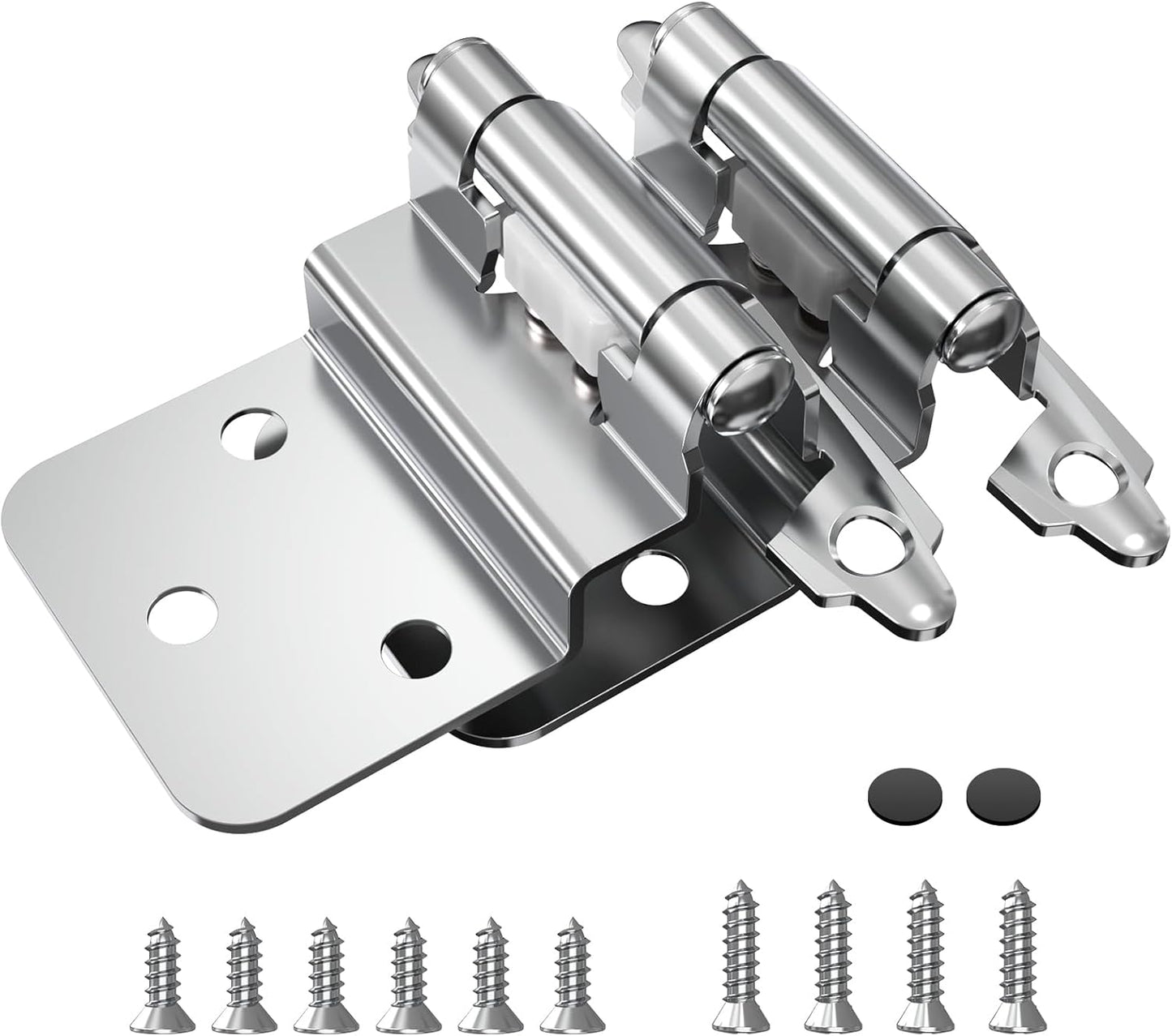 3/8 Inch Inset Cabinet Hinges - Durable Self Closing Hardware