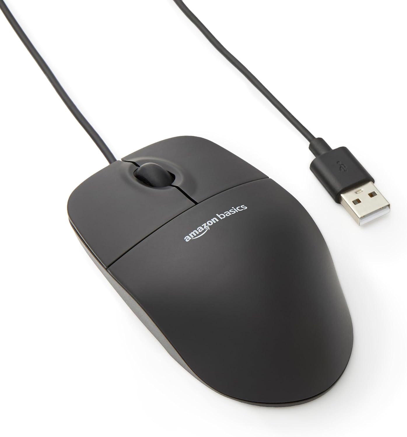 Basics Wired USB Mouse - Responsive Scrolling