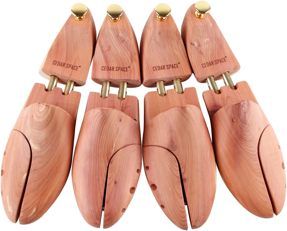 Cedar Shoe Trees for Men, Perfect Fit 7.5-14 Sizes, 2 Pairs
