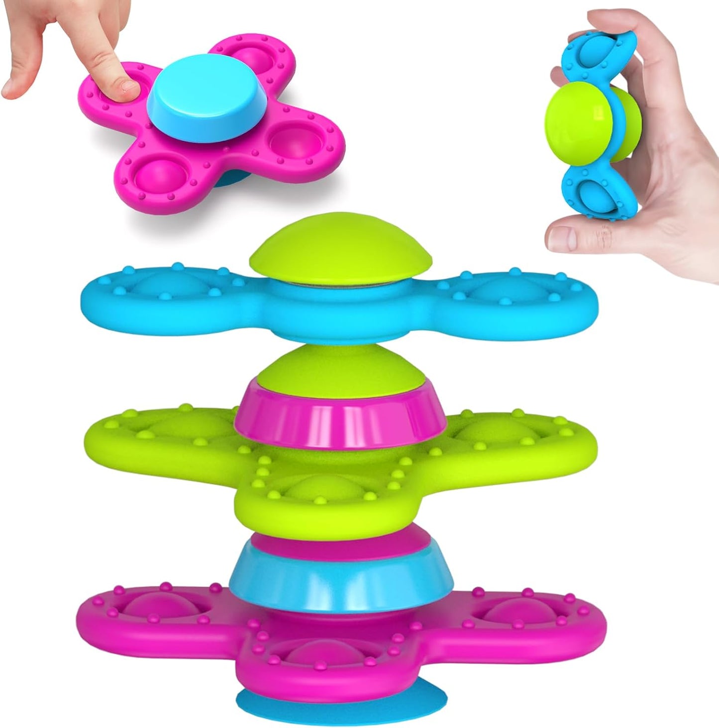 Spinning Sensory Bath Toys for Babies - Guibola