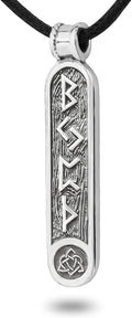 Viking Rune Formula Pendant Necklace for Men Women - Protection