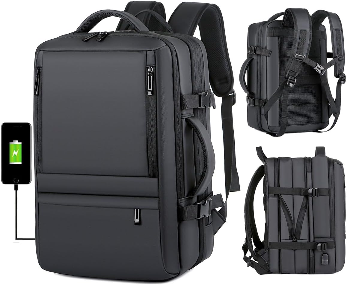 Expandable Carry on Backpack for Travel and Laptops up to 17in