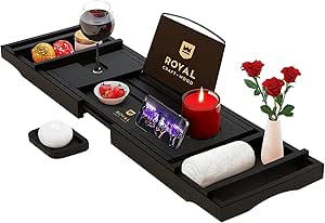 Luxury Bathtub Caddy Tray for Spa-Like Relaxation at Home