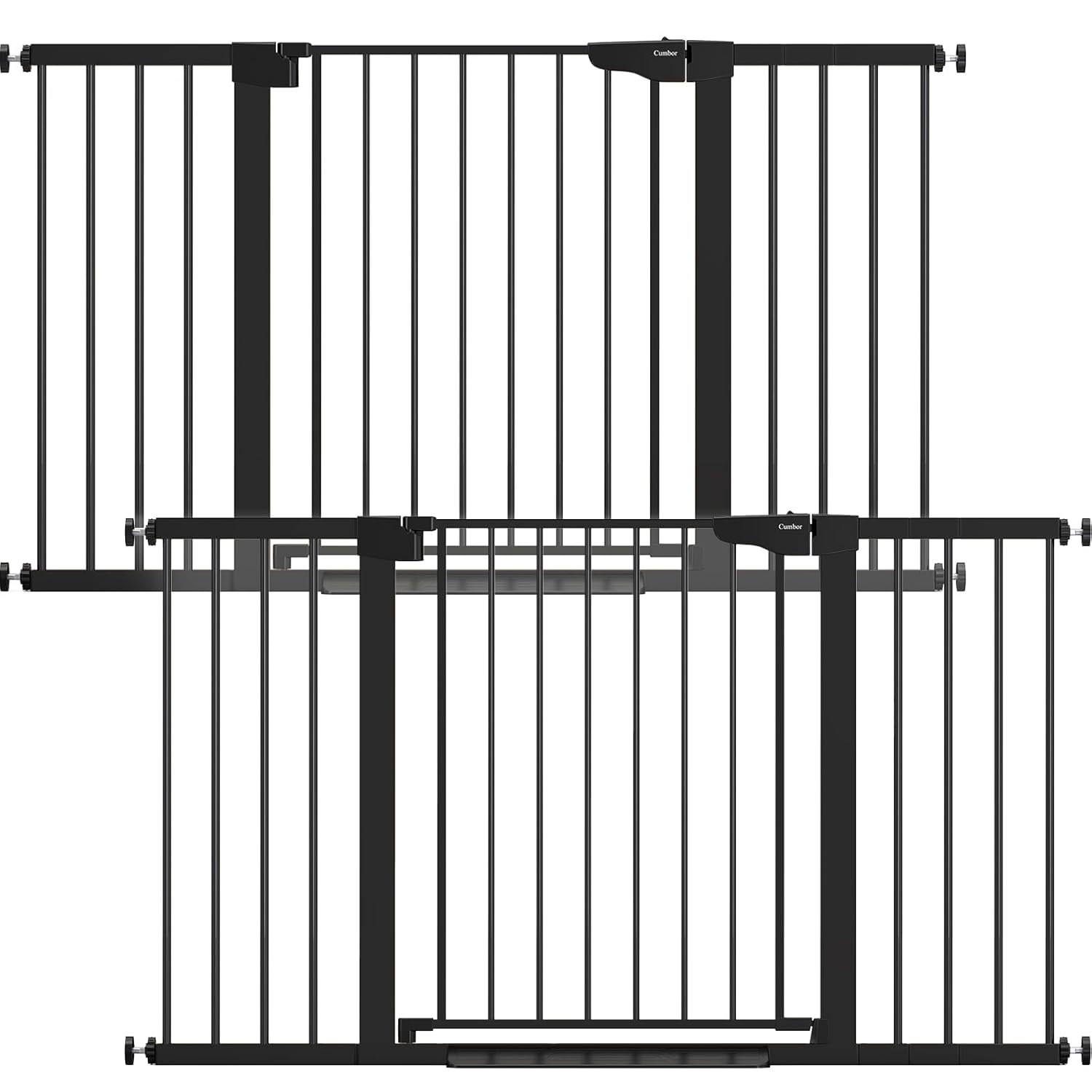 Cumbor Baby Gate for Stairs - Auto Close Safety Gate 2 Pack
