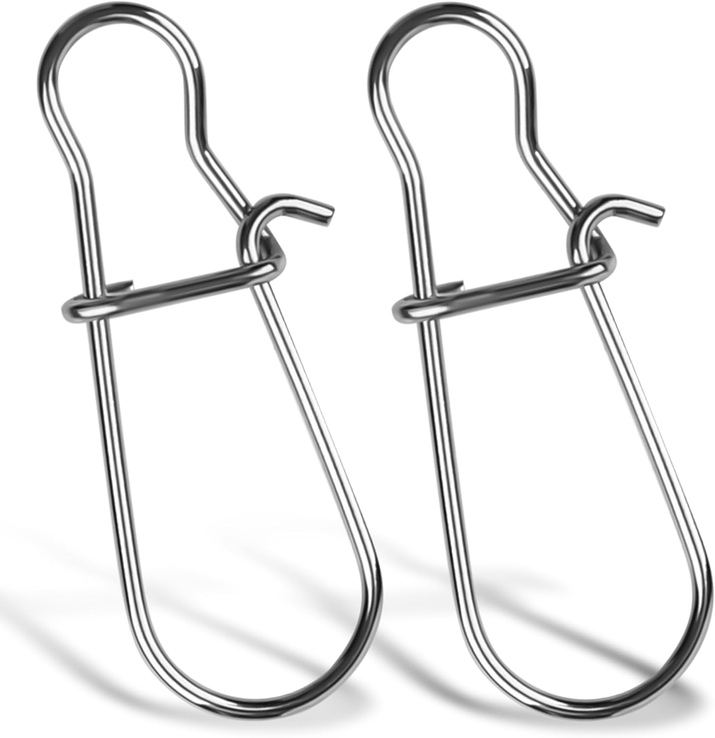 Quick Change Snap Clips for Fishing, Heavy-Duty Stainless Steel, 100pcs
