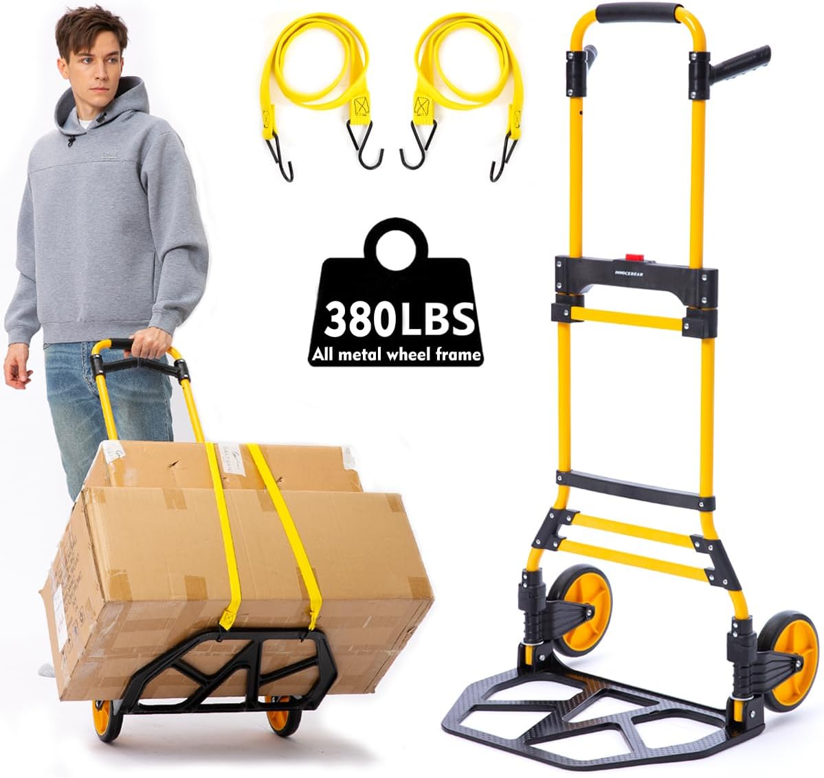 Folding Hand Truck and Dolly for Easy Moving and Travel