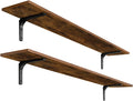 Stylish DINZI LVJ Long Wall Shelves Pair for Home Storage Solutions