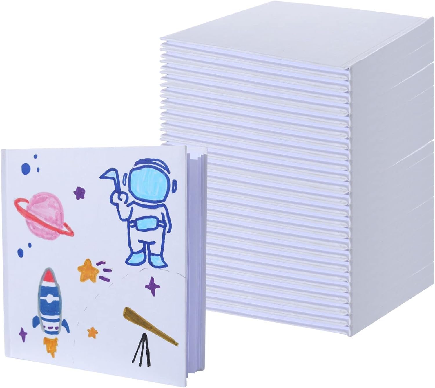 Blank Hardcover Books for Kids - 24 Count Creative Journals