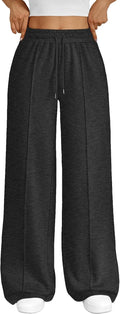 Trendy Queen Womens Wide Leg Sweatpants - Baggy Comfort for Everyday