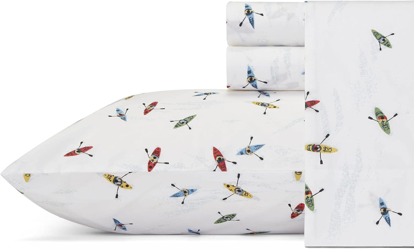 Eddie Bauer Queen Sheets Set - Crisp Cotton Percale Bedding