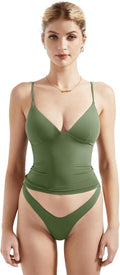 SUUKSESS Women's Deep V Neck Sleeveless Fitted Cami Top for Style