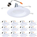 HALO LTE 5/6 Inch Recessed LED Trim 3000K - Contractor 12-Pack