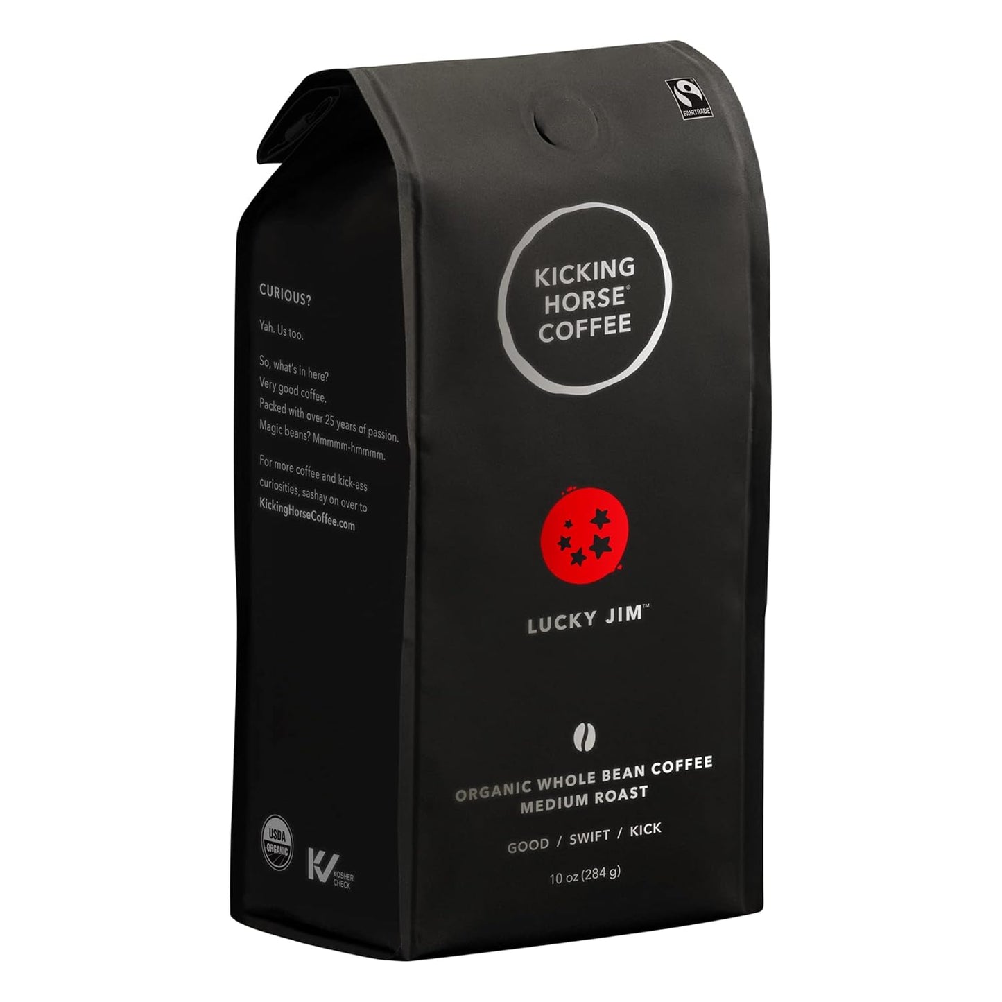 Certified Organic Medium Roast Whole Beans, 10 Oz