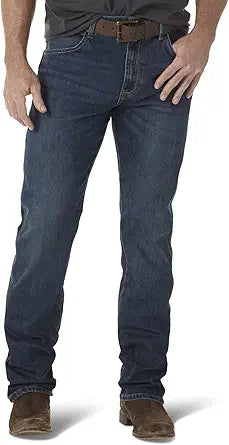 Wrangler Mens Retro Slim Fit Straight Leg Jean for Modern Style