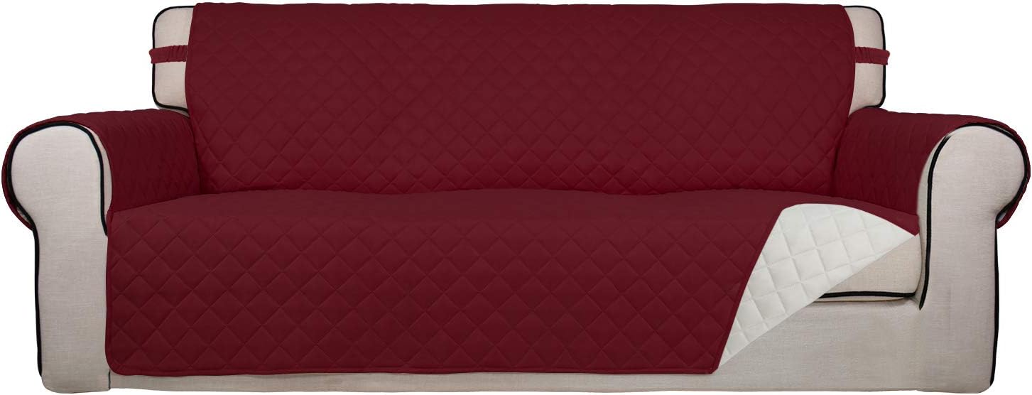 PureFit Reversible Quilted Sofa Cover for Pets and Kids Protection