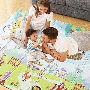 NuoPeng Foldable Baby Play Mat - Safe, Portable & Waterproof