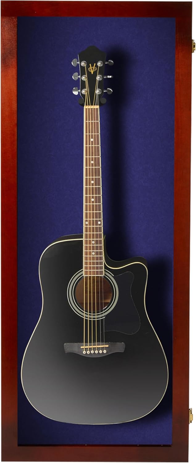 Acoustic Guitar Display Case with Hardwood Frame & Acrylic Door