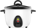 Uniware 5-Cup Electric Rice Cooker - Non-Stick Pot & Tempered Glass Lid