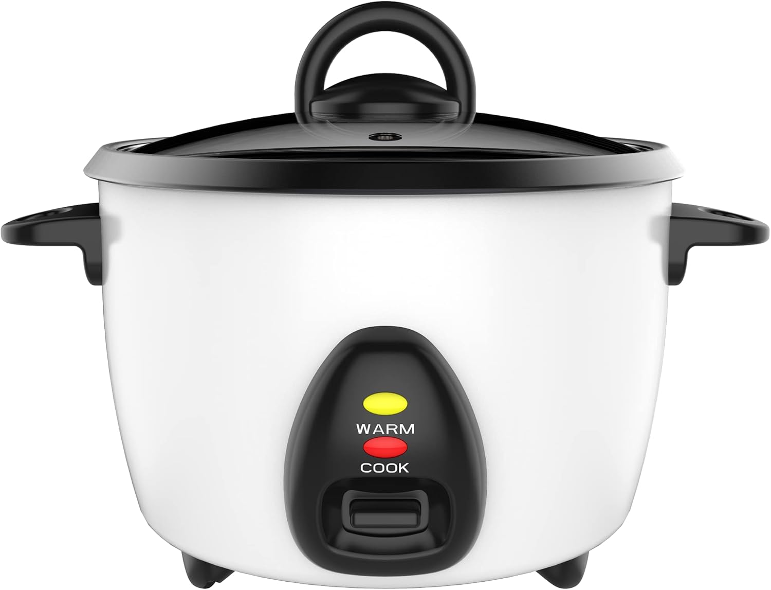 Uniware 5-Cup Electric Rice Cooker - Non-Stick Pot & Tempered Glass Lid